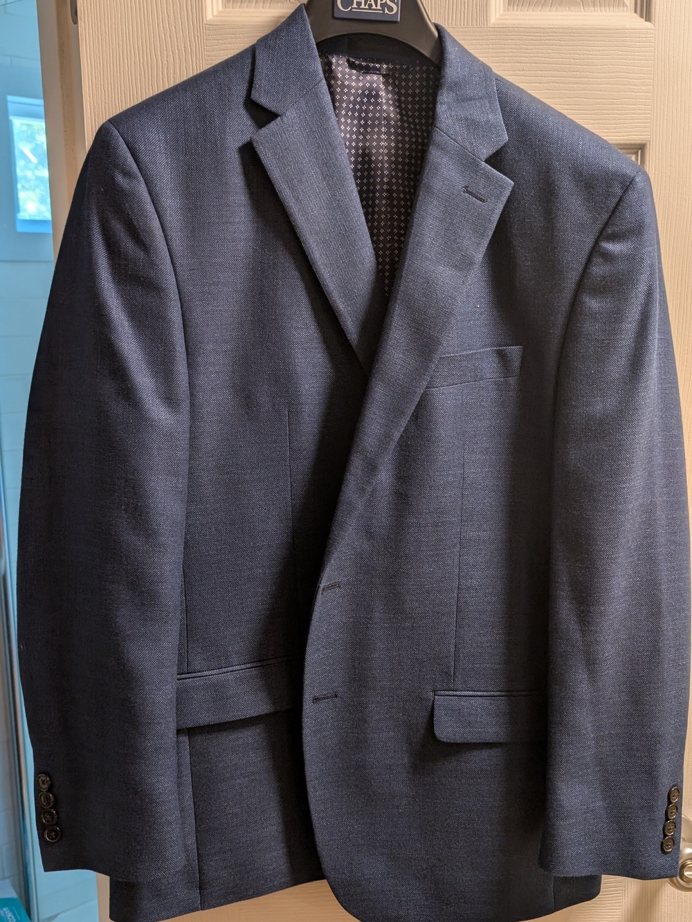 Chaps Men's Dark Navy Two-Button Sport Coat